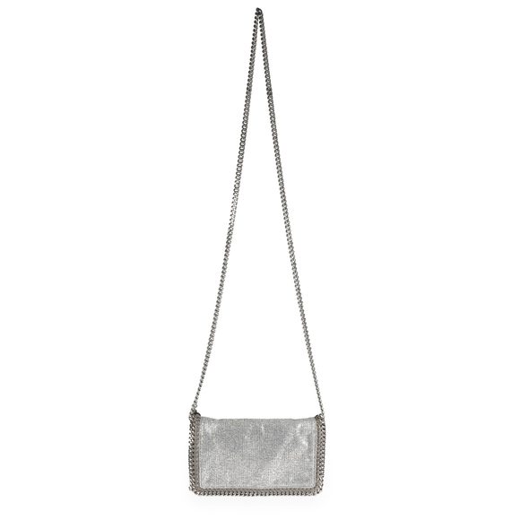 Stella McCartney Silver Metallic Falabella Crossbody Bag - Picture 4 of 7